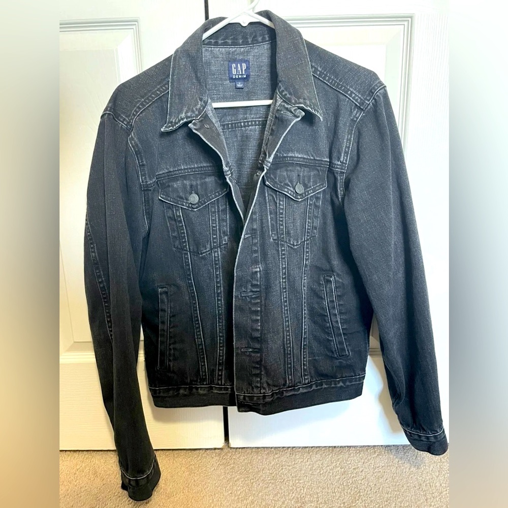 GAP Black Denim Jacket Men's Medium